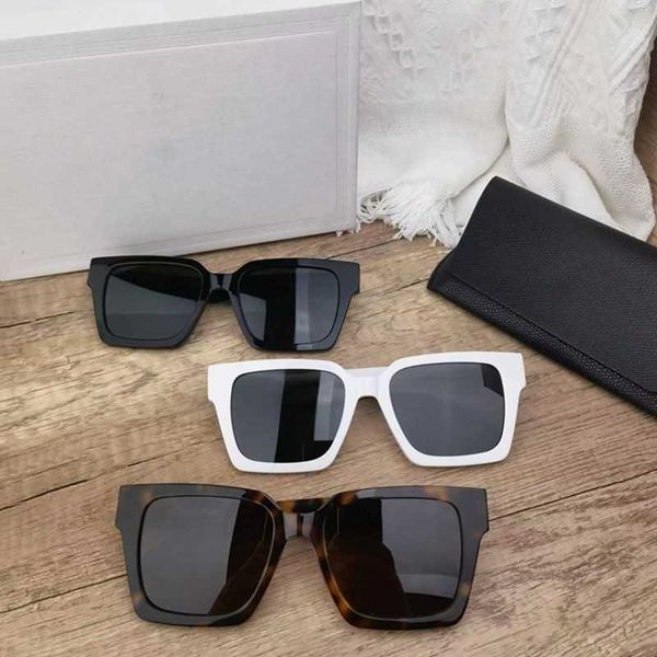 new arc de triomphe dark glasses large box french cejia cl4s489 white sunglasses female, White;black